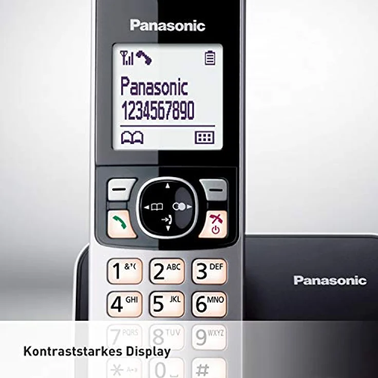 Pa­na­so­nic KX-TG6812 Duo schwarz Analog-Telefon  – Bild 5