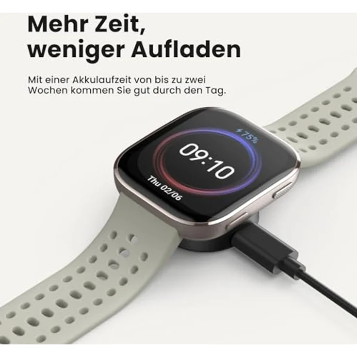 Amazfit Bip 6 Smart Watch, 46mm AMOLED, 14 Tage Akku, GPS, Bluetooth Anruf/Text, 140+ Trainingsmodi, 5 ATM, Rosa – Bild 2