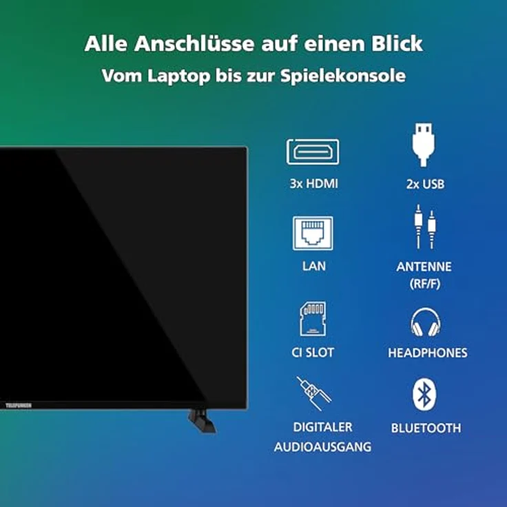 Telefunken QLED Fernseher VIDAA QU55VP750S, 55 Zoll 4K UHD Smart TV mit Dolby Vision, Dolby Atmos, Triple-Tuner und 6 Monate HD+, schwarz – Bild 4