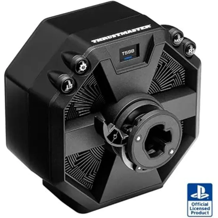 Thrustmaster T598 Servo Base, Direct Axial Drive-Rennlenkradbasis mit 5 Nm Force Feedback für PS5, PS4, PC und Race Dash-Display