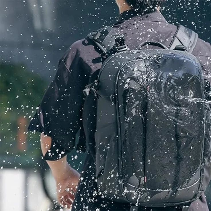 Ulanzi BP09 Fotorucksack, 22 l Kameratasche mit seitlichem Schnellzugang, schwarz – Bild 2