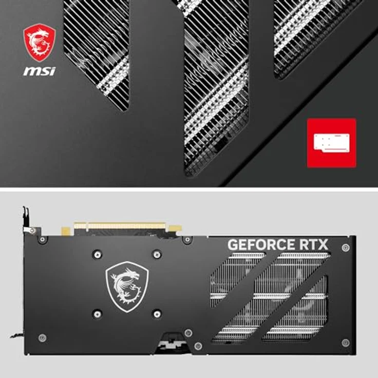 MSI GeForce RTX 4060 Ti Gaming X Slim 16G Grafikkarte - NVIDIA RTX 4060 Ti, 16GB GDDR6 Speicher, 18Gbps, PCIe 4.0, Twin Frozr 9, RGB, DLSS3 – Bild 5