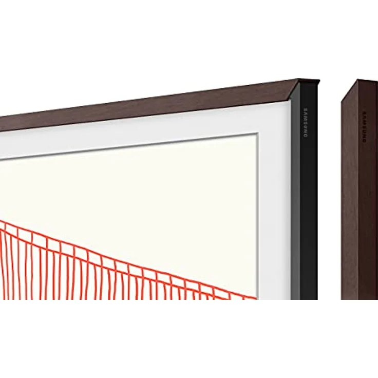 Samsung The Frame Rahmen 55 Zoll (VG-SCFA55BWBXC), digitaler Bilderrahmen in Modern Braun, austauschbar und magnetisch – Bild 1