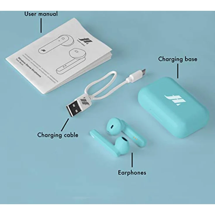 SBS Twin TWS Wireless Stereo Kopfhörer mit Mikrofon und Anrufannahme-Beendigung Taste, Ladehülle, bis zu 2,5 Stunden Musikgenuss – Bild 5