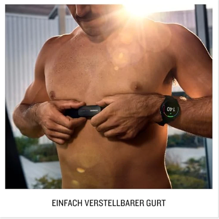 Garmin HRM200, Herzfrequenz-Brustgurt mit präziser Messung, M-XL, waschmaschinenfest, bis zu 1 Jahr Batterielaufzeit – Bild 4