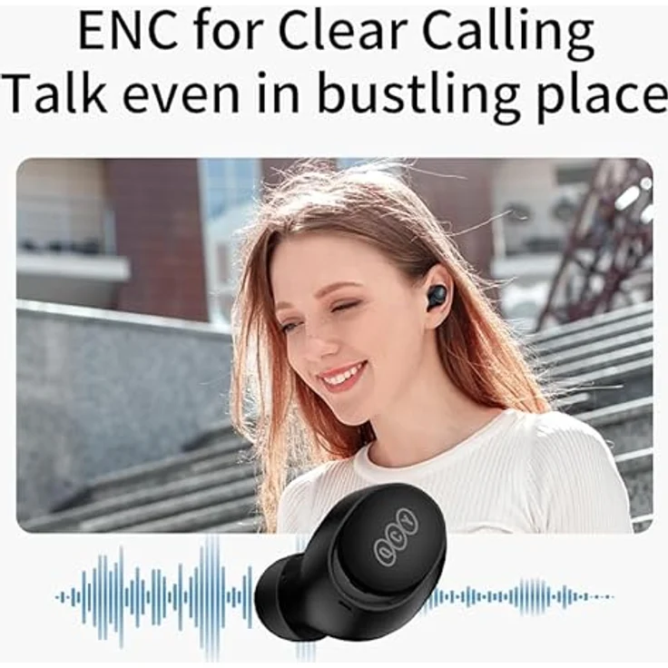 QCY T27 Arcbuds Lite TWS Bluetooth 5.3 Kopfhörer - Weiß – Bild 7