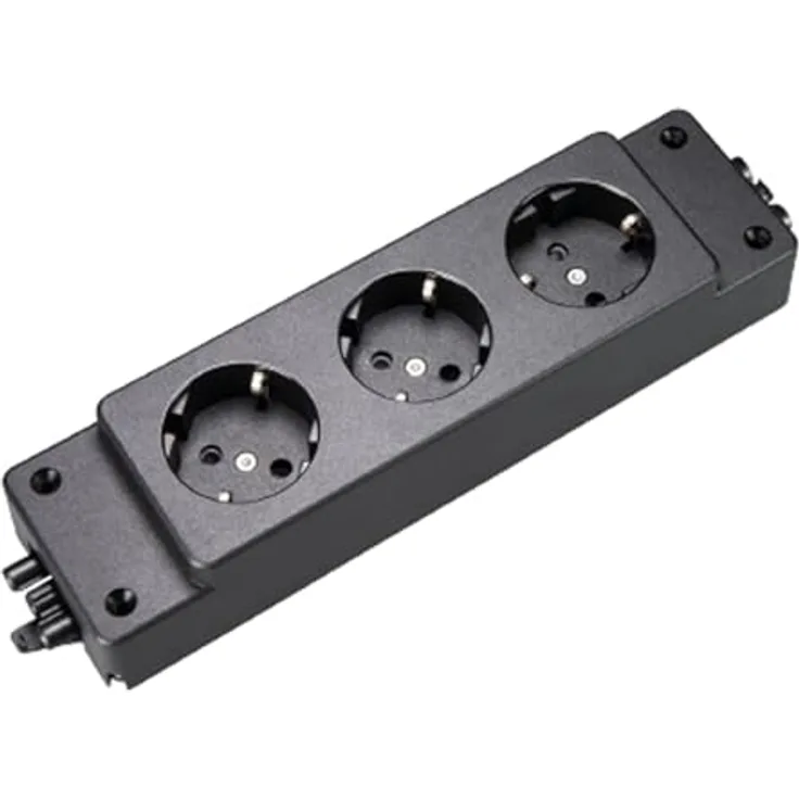 Wieland Steckdosenleiste 99.652.0028.0 (3 x, GST18) in Schwarz
