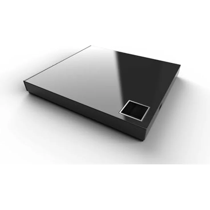 Asus SBW-06D2X-U externer Slim Blu-Ray BDXL Brenner (6x BD-R (SL/DL), 8x DVD±R, 6x DVD±R DL, 5x DVD-RAM, USB 2.0) inkl. Cyberlink Power2Go, Hochglanz Schwarz – Bild 3