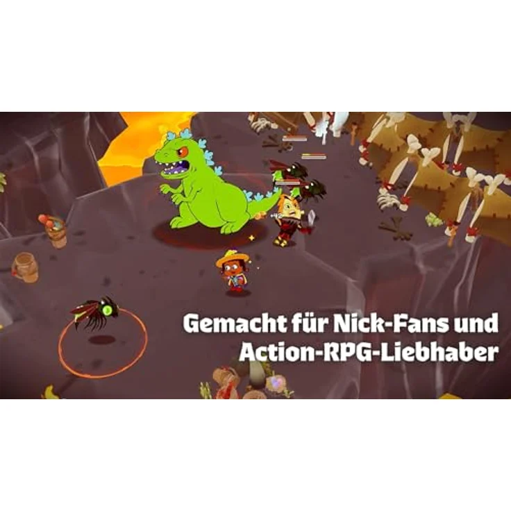 Game Mill Nicktoons & The Dice of Destiny, Nintendo Switch Spiel mit actiongeladenen Kämpfen, Einzel- und Koop-Modus für bis zu 4 Spieler, fantasievolle Nickelodeon-Welten. – Bild 4