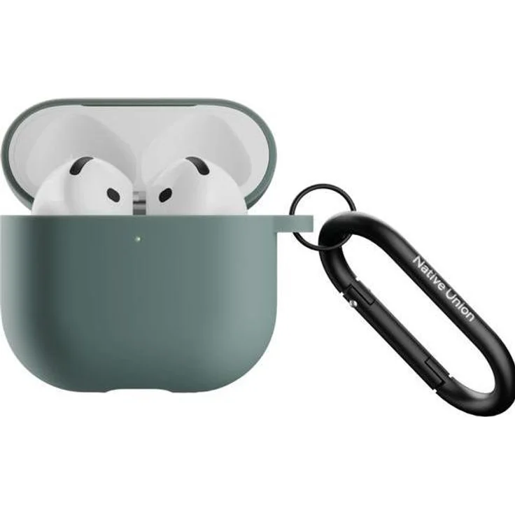 Native Union Active Case, Silikon-Schutzhülle für AirPods 4, tragbare Kopfhörertasche, schwarz