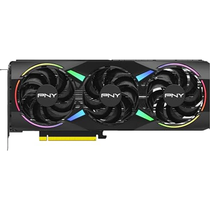 PNY GeForce RTX™ 5070 12GB ARGB OC Triple Fan Grafikkarte DLSS 4, NVIDIA Blackwell Architektur mit hocheffizientem Speicher – Bild 3