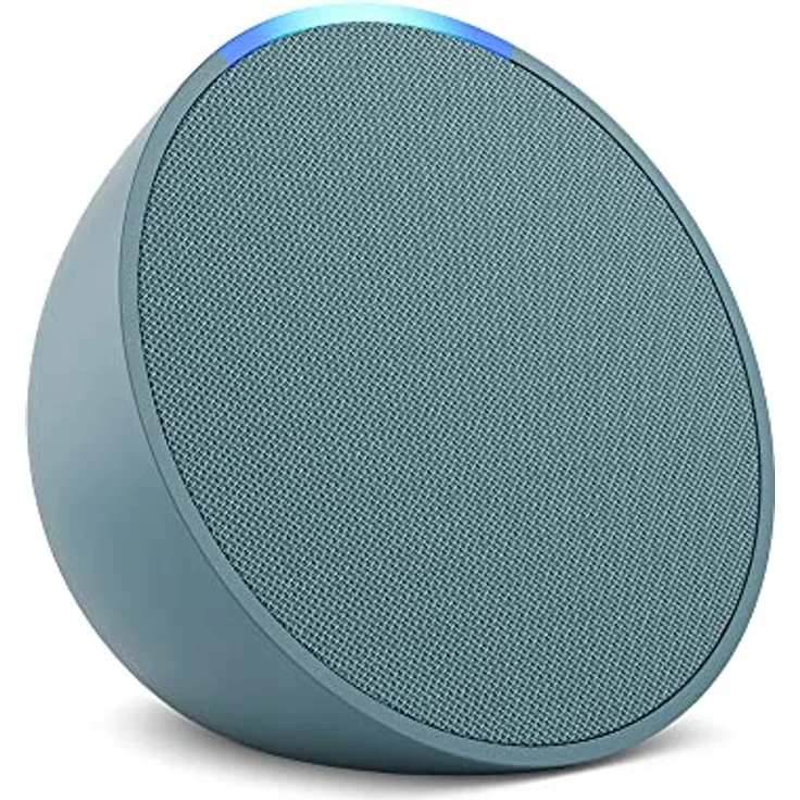 Amazon Echo Pop | Kompakter und smarter WLAN- und Bluetooth-Lautsprecher mit vollem Klang und Alexa | Blaugrün – Bild 1