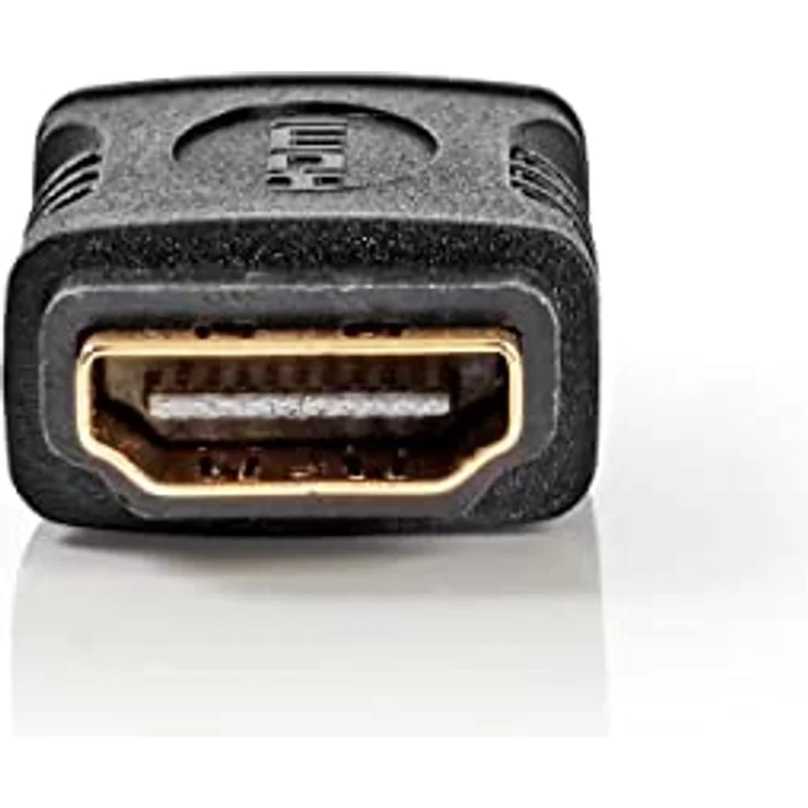 Nedis HDMI Kupplung, HDMI Buchse - HDMI Buchse Adapter, Vergoldet & Gerade 4K Stecker, Schwarz – Bild 5