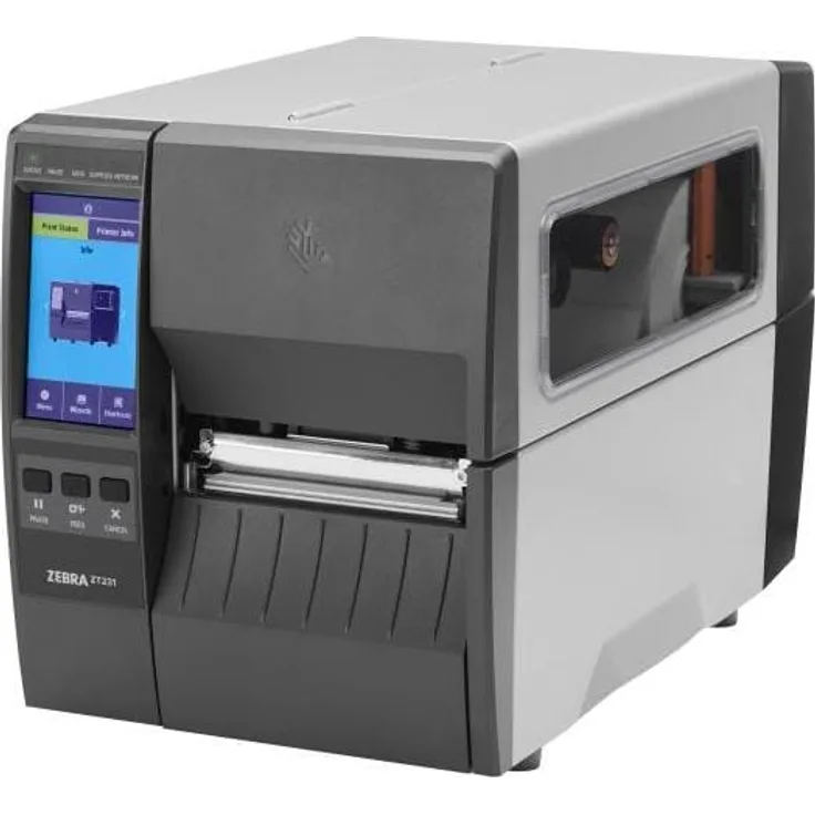 Zebra ZT231 Desktop Thermal Transfer Printer - Ethernet - USB - 104mm (203 dpi), Etikettendrucker, Schwarz