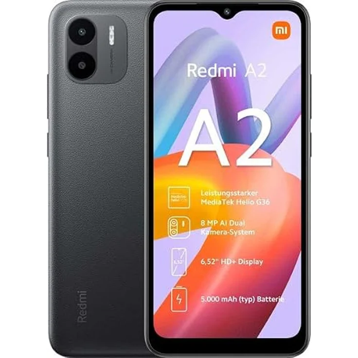 Xiaomi Redmi A2 LTE 3GB RAM 64GB Dual SIM Schwarz – Bild 1