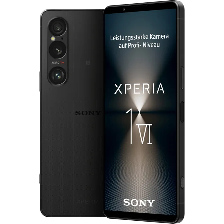Sony Xperia 1 VI (256 GB, Black, 6.50", Dual SIM, 52 Mpx, 5G), Smartphone, Schwarz
