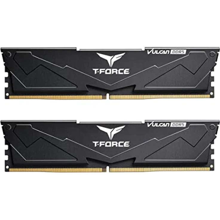 Team Vulcan Schwarz 32GB DDR5 6000, CL38, (2x16GB), FLBD532G6000HC38ADC01