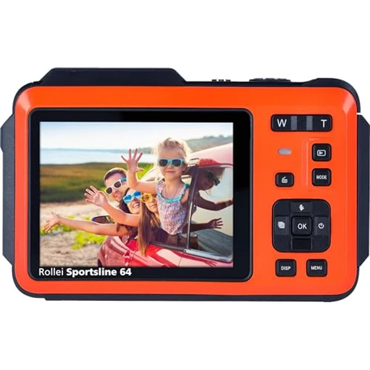 Rollei Sportsline 64 Selfie Kompaktkamera (64 MP) in Orange – Bild 6