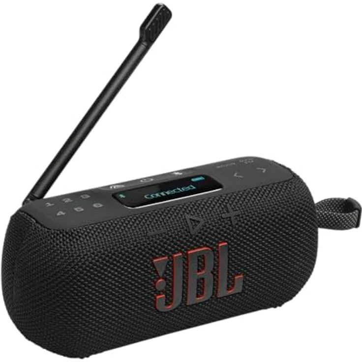 JBL Tuner 3, Tragbares DAB/DAB+/UKW Bluetooth Radio mit 6 Sendern, 15 Std Wiedergabe, IP68 wasser- und staubdicht, Auracast Multi-Cast, Schwarz – Bild 1