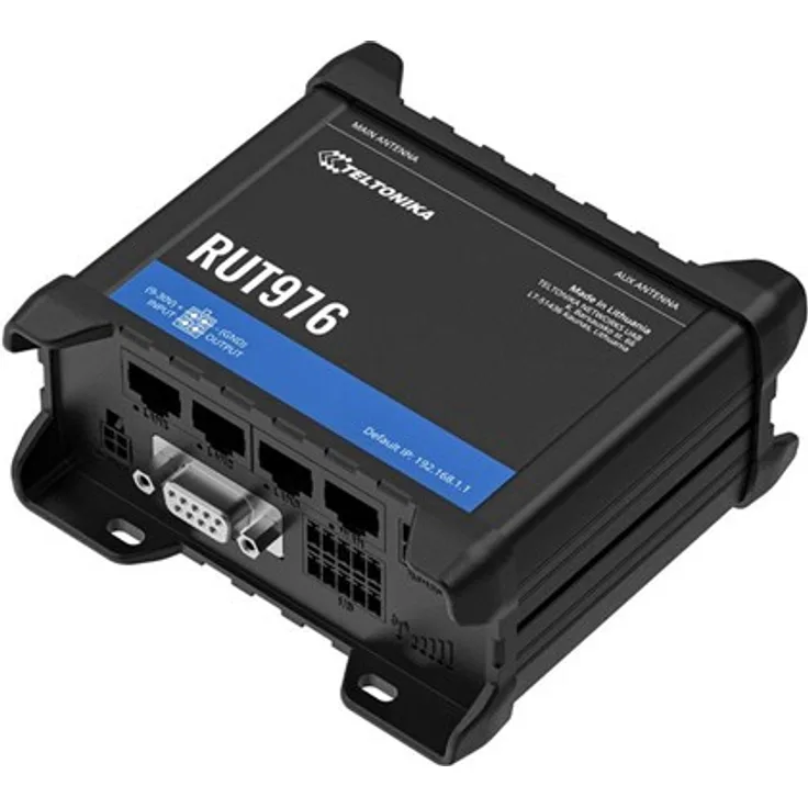 Teltonika RUT976, Wireless Router WWAN mit 4G/5G, DIN-Schiene und Wandmontage, 802.11n Standard