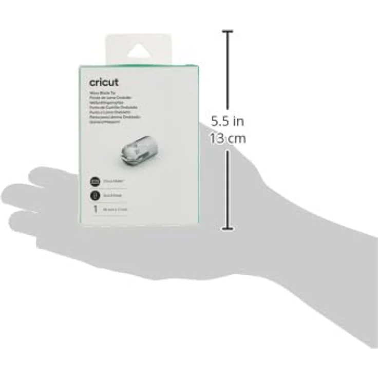 Cricut Wavy Blade Tip 2007455, Ersatzklinge aus rostfreiem Metall für Cricut Maker, 2 mm Länge, Wellenform – Bild 7