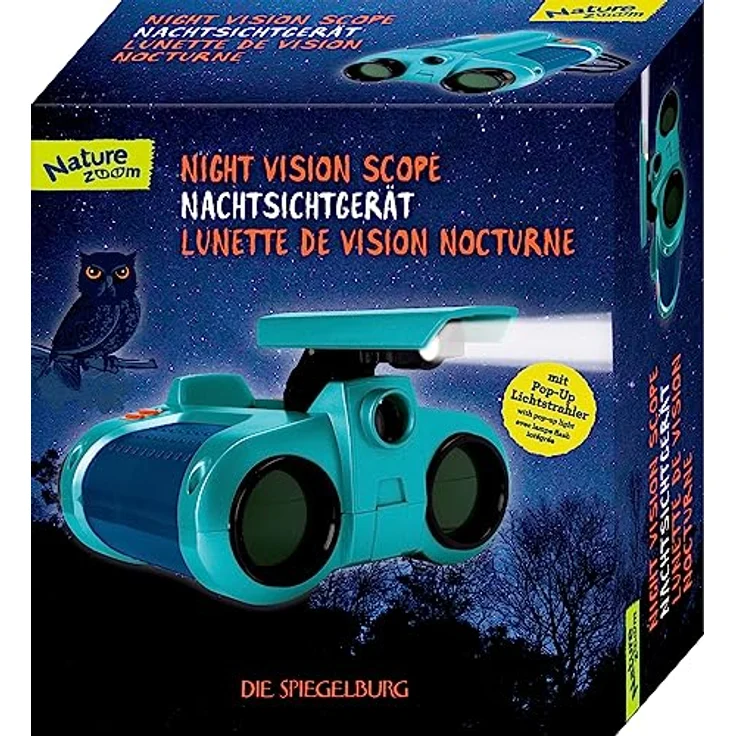Die Spiegelburg Nature Zoom 18781, Nachtsichtgerät für Kinder, integriertes Licht und robustes Design für Outdoor Abenteuer – Bild 1