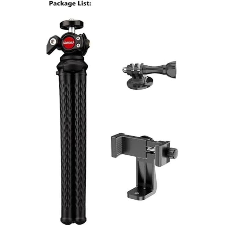 Kamera Stativ, Lammcou 3in1 Ministativ Kamera Handy Flexibel Leicht Stative Universal Robust Octopus Gorillapod Dreibeinstativ Ständer für Kamera Camcorder + Smartphone + Action Kamera, Tripod – Bild 15