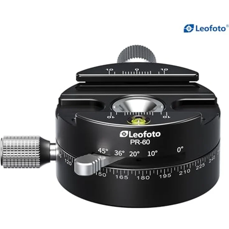LEOFOTO Stativ-Kugelkopf LH-40PR mit Doppelpanoramateller, Rastfunktion und 20 kg Tragfähigkeit – Bild 2