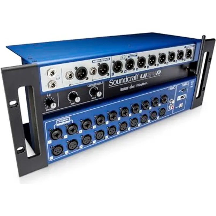 Soundcraft Ui24R, Digitales Mixer- und Recording-System mit 24 Kanälen, Dual-Band-WLAN und professionellen Studer Vorverstärkern, Mehrfarbig