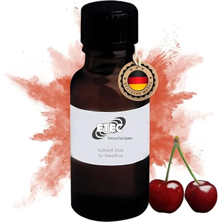 ETEC SMOKE-CHERRY Duftstoff für Nebelfluid, 20 ml, Kirschduft für 5-30 Liter Nebelmaschine, ideal für Events und Partys – Bild 1