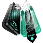 ESR Armorite Displayschutzfolie für iPhone 15 Pro, 3 Stück Panzerglas, militärischer Schutz, blasen- und staubfrei mit UltraFit Montagehilfe und Reinigungsset