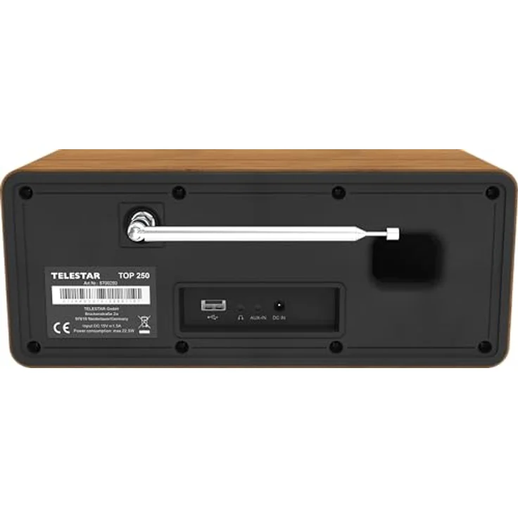 Telestar TOP 250, Internetradio mit DAB+, FM, Bluetooth 5.3, WLAN, braun – Bild 4
