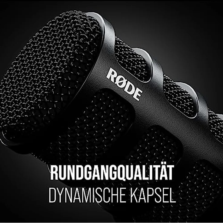 RØDE PodMic Vielseitiges dynamisches Rundfunk-USB-Mikrofon mit XLR- und USB-Anschluss für Podcasts, Streaming, Gaming, Musikproduktion und Inhaltserstellung – Bild 3
