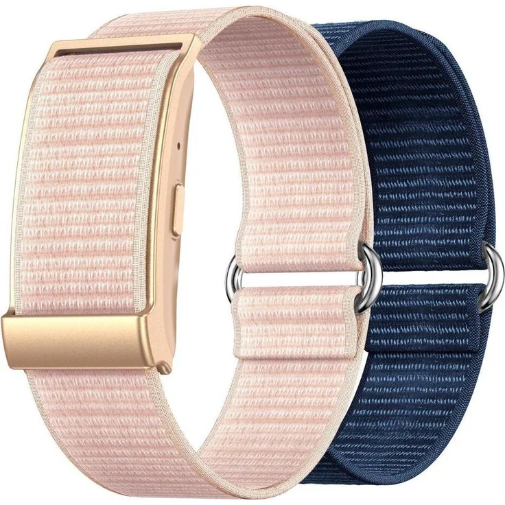 Nilox NXSWONAIRPK, Activity-Armband aus TPU, tragbar, ergonomisches Design, Gold/Pink