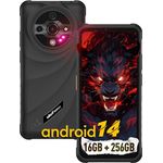 Ulefone Armor X31 Pro 5G Outdoor Handy, 16GB+256GB/2TB Android 14 Rugged Smartphone, 6050mAh, 64MP+25MP Nachtsicht, 120Hz 6,56 Zoll FHD+ Display, Dual SIM/Fingerabdruck/Okta-Kern/GPS/NFC/OTG Schwarz