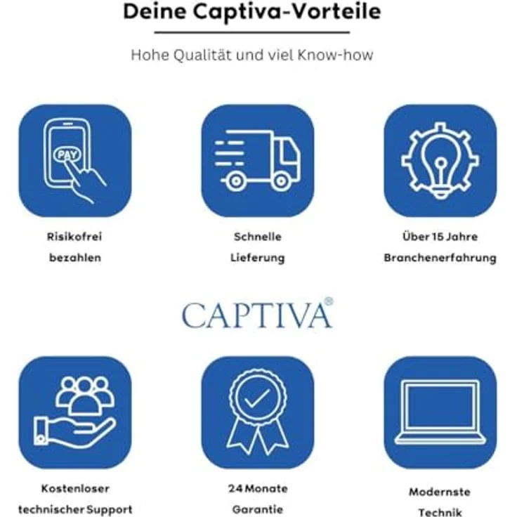 Captiva B7A 21V3 AMD Ryzen™ 7 Desktop-PC, 16 GB DDR4-SDRAM, 1 TB SSD, Windows 11 Home (65295) - Kompakter PC mit leistungsstarkem Prozessor, schnellem Speicher und benutzerfreundlicher Oberfläche – Bild 6