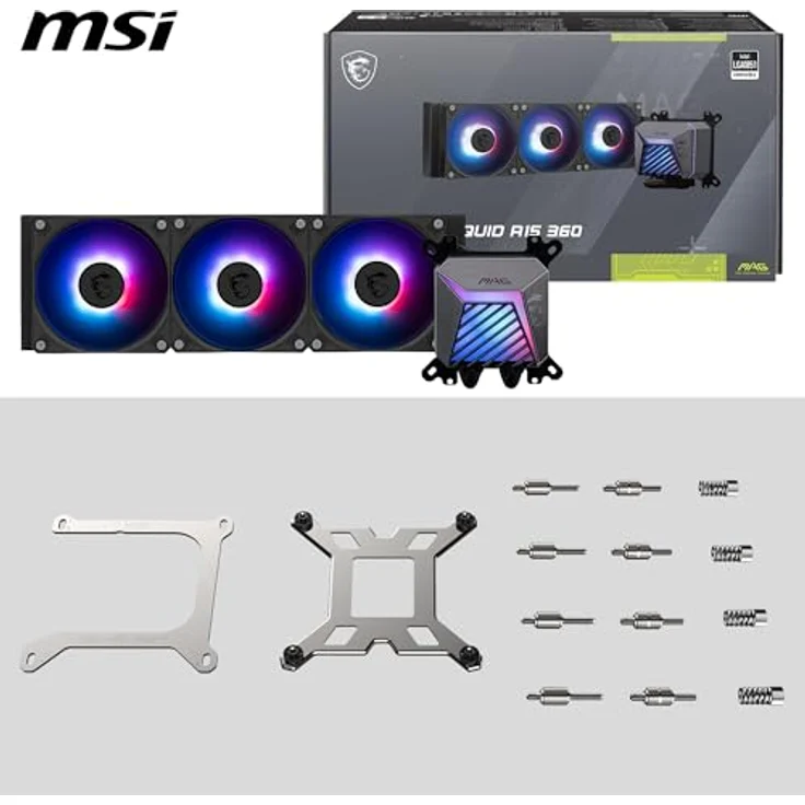 MSI MAG CORELIQUID A15 360 COOLER, CPU Wasserkühler, Schwarz – Bild 7