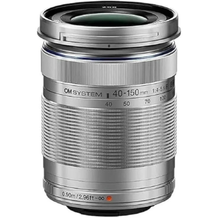 OM SYSTEM M.Zuiko Digital ED 40-150mm F4‑5.6 Objektiv, Silber, Ultrakompaktes Telezoom für alle MFT-Kameras