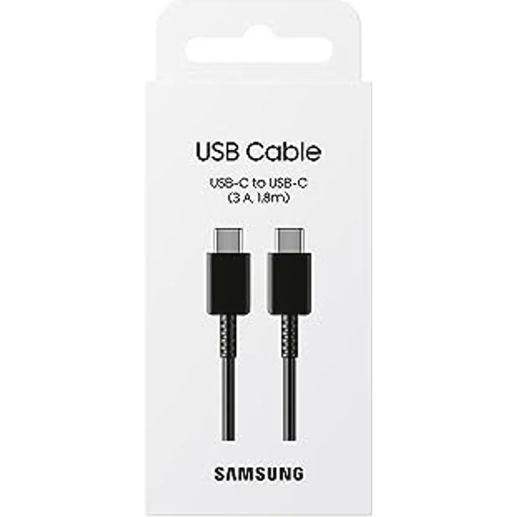 Samsung USB-C zu USB-C Kabel EP-DX310, 1,8m, 3A, Black - Schnellladen bis 25W, Datenübertragung USB 2.0 – Bild 3