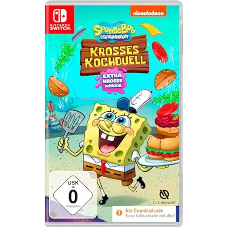 Nighthawk SpongeBob: Krosses Kochduell - Extrakrosse Edition, Download-Code in der Box für Nintendo Switch, mit brandneuem DLC und Costume Pack 1