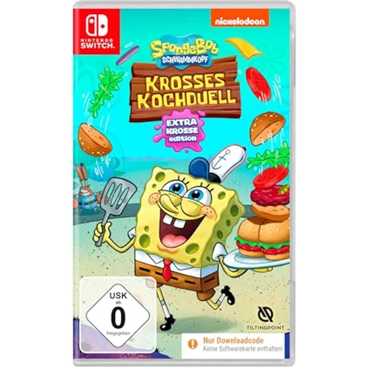 Nighthawk SpongeBob: Krosses Kochduell - Extrakrosse Edition, Download-Code in der Box für Nintendo Switch, mit brandneuem DLC und Costume Pack 1 – Bild 1
