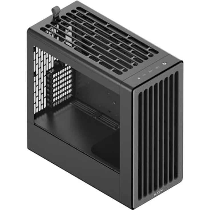 HAVN BF 360 Midi-Tower PC-Gehäuse für E-ATX, Tempered Glass, schwarz, mit Luftstrom-Optimierung und magnetischen Panels – Bild 5