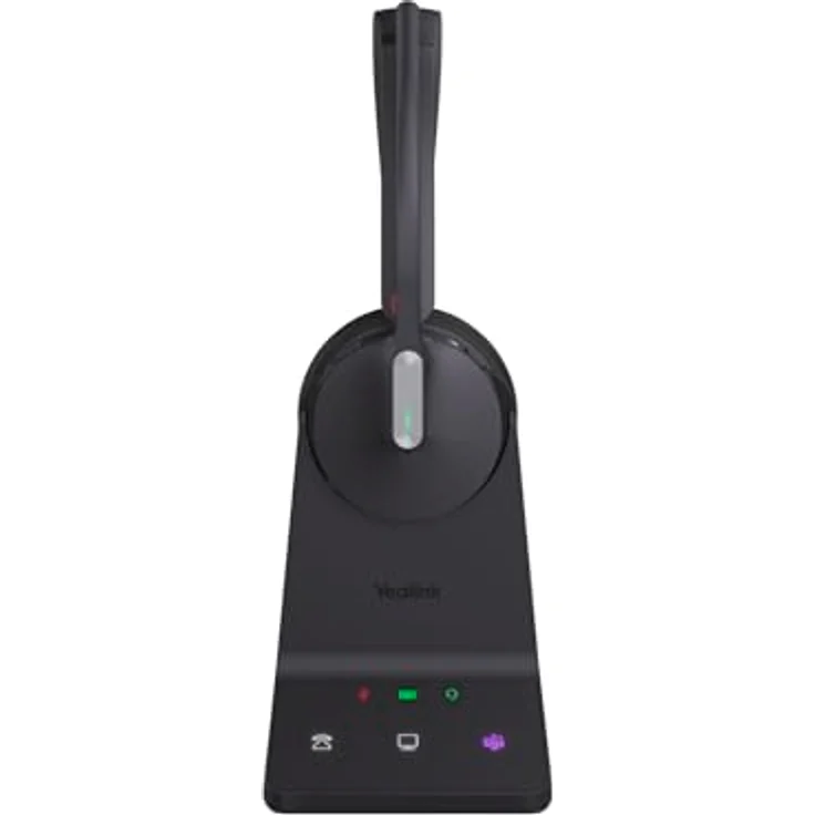 Yealink WH64 Dual Teams Headset inkl. Basisstation - Hybrides Stereo Headset mit DECT und Bluetooth, Acoustic-Shield-Technologie, bis zu 32 Stunden Gesprächslaufzeit – Bild 5