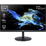 Acer CBA242YA Monitor 24 Zoll Full HD, 75Hz, 1ms (VRB), HDMI, VGA, höhenverstellbar, drehbar, AMD FreeSync, Schwarz