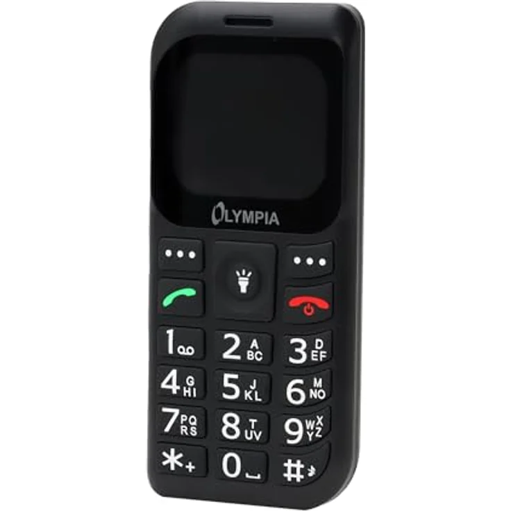 Olympia Bella+ Seniorenhandy, Tastenhandy mit großen Tasten, 1,77" Farb-LC-Display, Kamera, SOS-Taste, Bluetooth, Radio, inklusive Ladestation, Schwarz – Bild 2