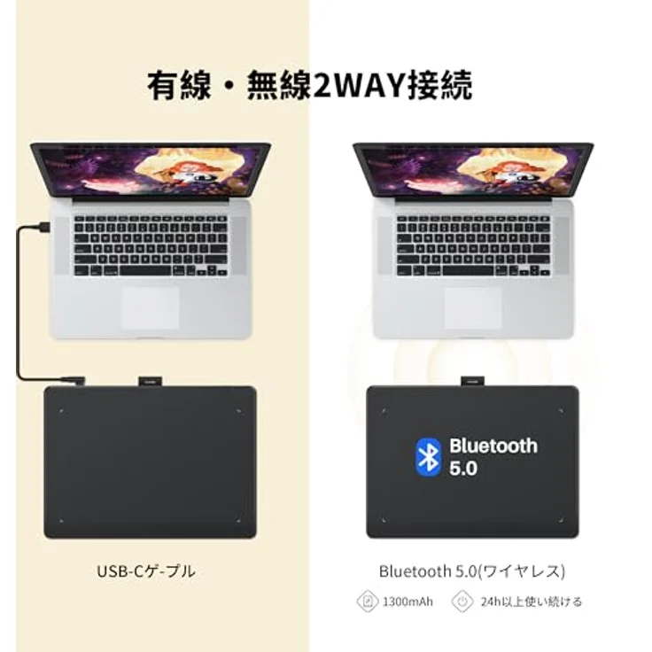 HUION Inspiroy Frego M Bluetooth-Grafiktablett, PenTech 3.0+, 10 x 6,25 Zoll, Cosmo Black – Bild 5