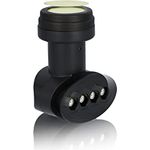 Zehnder Quattro LNB für Multischalter mit Sun Protect UV Schutz und Wetterschutzkappe zum herausziehen - 40mm Feed - 4K Ultra HD - Satellite LNB - Digital - 4G 5G LTE Abschirmung| BX-3003