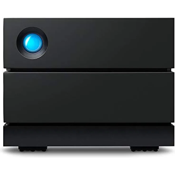 LaCie 2big RAID USB-C, Enterprise HDD 48TB Externe Festplatte, 3.5 Zoll, RAID 0/1, USB-C, PC & Mac, inkl. 5 Jahre Rescue Service, Modellnr.: STHJ48000800, Silber