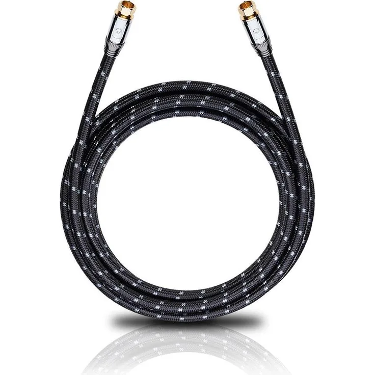 Oehlbach XXL Transmission Ultra S, 125 dB Antennenkabel mit fünffacher Schirmung und HPOCC-Kupfer, digitaler High-End-Satellitenkabel
