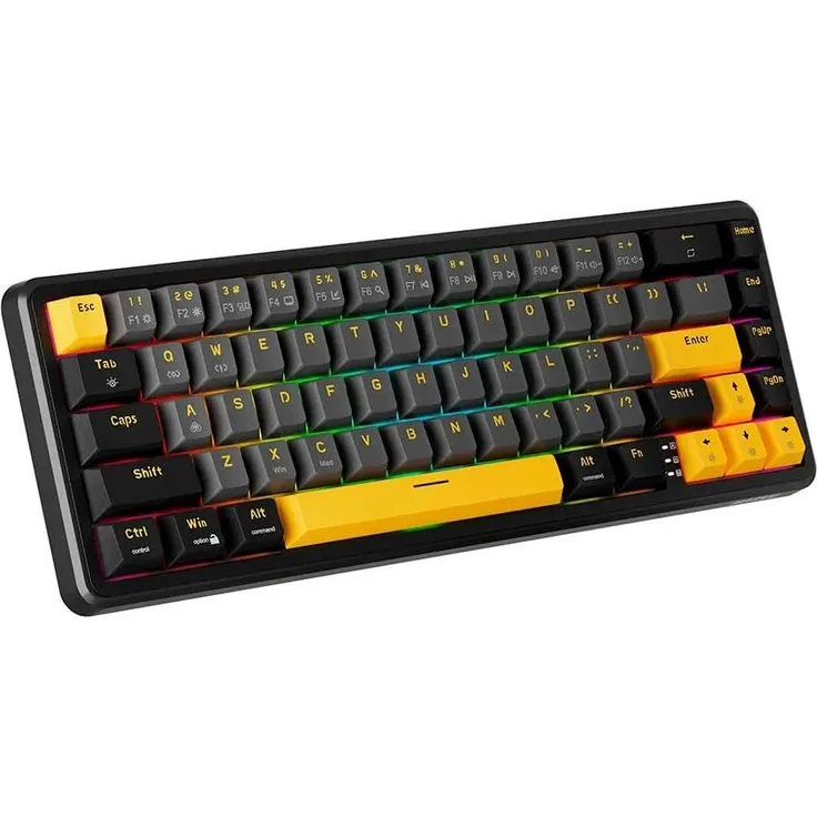 Marvo Magma M40, kabelgebundene Gaming-Tastatur mit mechanischen Tasten, Schwarz